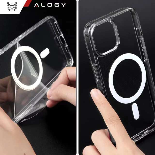 Hülle für Apple iPhone 16 Pro Alogy Anti-Shock Hybrid Case für MagSafe Transparent