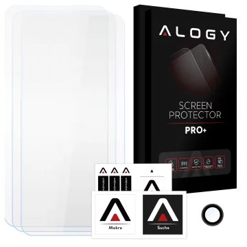 3x Tempered Glass Screen Protector for Apple iPhone 16e, Screen and Camera Protector, 9H Alogy GlassGuard Pack™️ Protective Glass Set