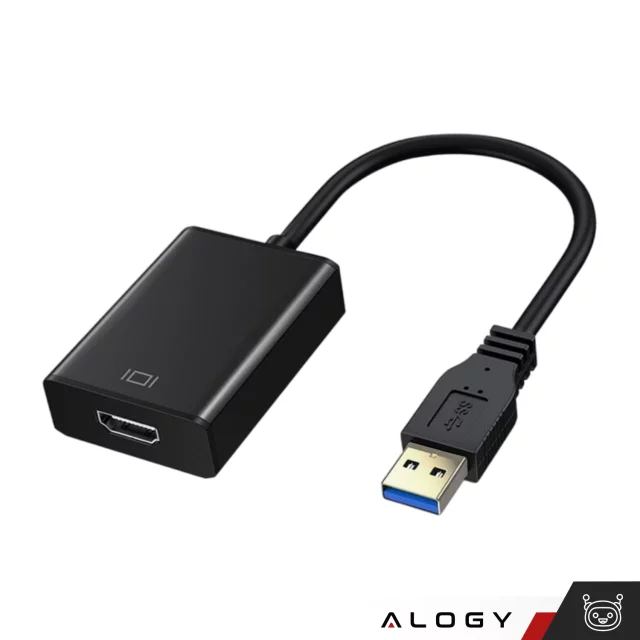 USB 3.0 to HDMI Alogy Adapter Full HD 1080P 60HZ Hub Converter Black
