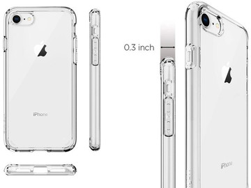 Etui Spigen Ultra Hybrid 2 Apple iPhone 7/8/SE 2022/2020 Crystal Clear + Szkło alogy