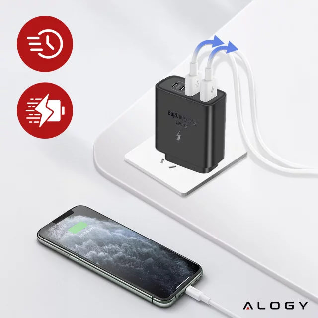 HUB splitter Alogy Adaptér pro počítačový notebook s USB-C na 3x USB-A 2.0 1x USB-A 3.0 šedý
