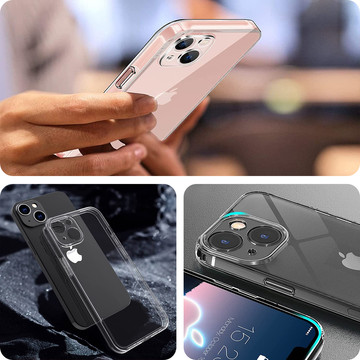 Armored case Alogy Hybrid Case with camera cover for Apple iPhone 13 Clear Glass