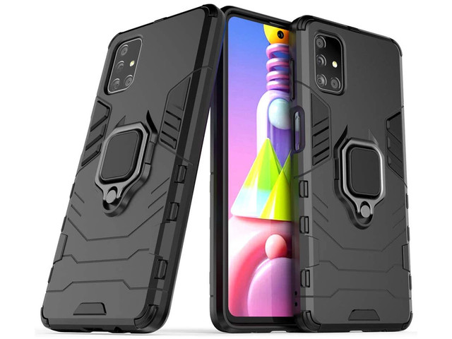 Alogy Stand Ring Armor case for Samsung Galaxy M51 black