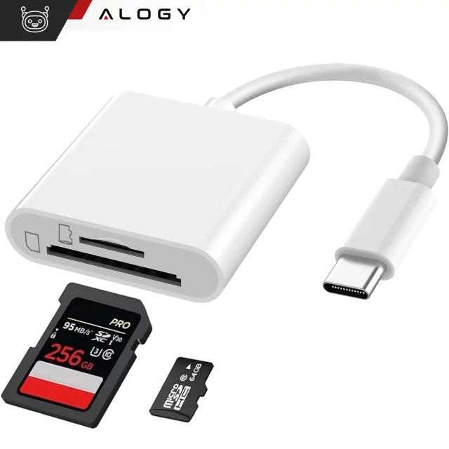 Alogy SD-Micro-Kartenleser für iPhone USB-C-Adapter