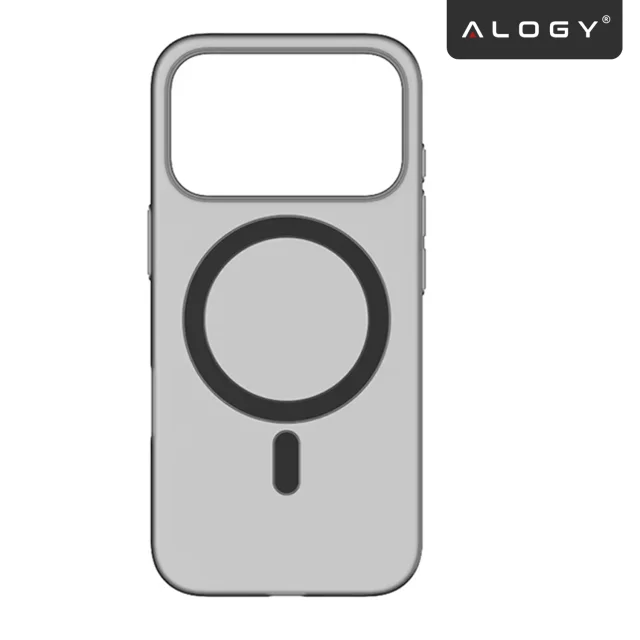 Apple iPhone 17 Pro Case – Matte MagSafe Cover with Lens Protection, Slim and Scratch-Resistant, Perfect Fit – Alogy Skinny MatteCase™ Black