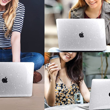 Kryt Alogy Hard Case pro Apple MacBook Air 13 M1 2020 překryvná fólie s třpytivou průhlednou obrazovkou