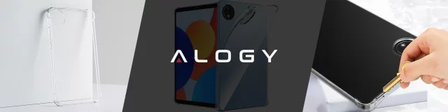 Etui do Redmi Pad SE 8.7" Przezroczyste, Ochronne, Hybrydowe, Wzmocnione Narożniki, Smukłe i Lekkie, Alogy FlexiShield™ + SZKŁO HARTOWANE