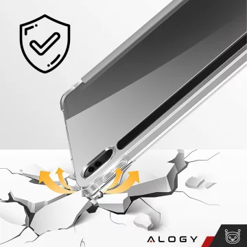 Ochranný kryt pro Samsung Galaxy Tab S9 FE 12.4" Alogy Book Cover Case, pouzdro na tablet, černé