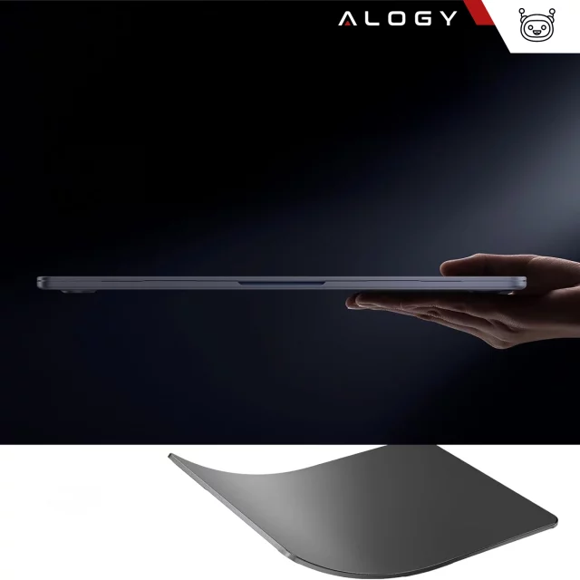 Etui do Apple Macbook Air 13 13.3" - 2018-2021 (M1 A2337/A2179/A1932) Alogy AirGuard™ Elastyczna obudowa Matowa Czerń