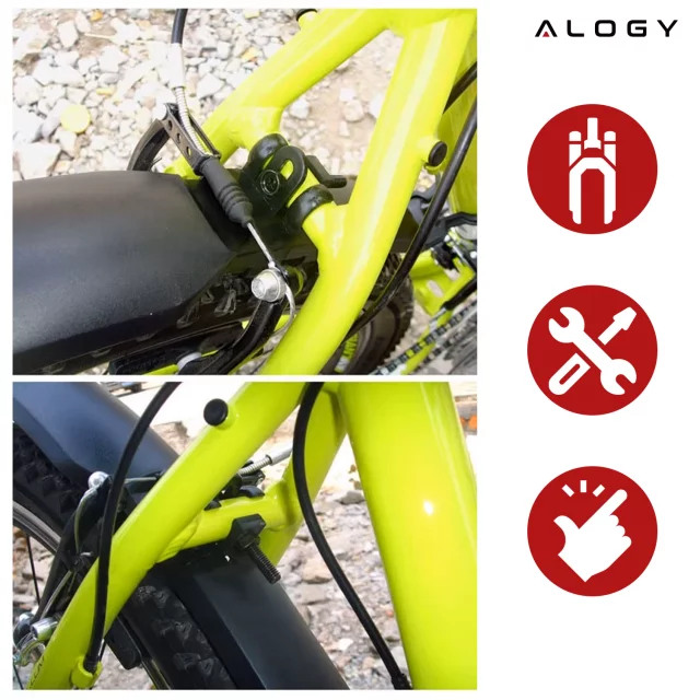 Plattform-Fahrradpedale für MTB-Fahrräder, Aluminium 9/16" Schwarzes Aluminium-Set [2 Stk.]