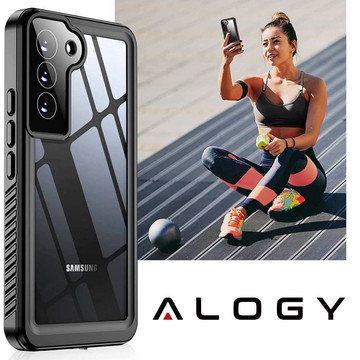 Waterproof case for Samsung Galaxy S23 360 Alogy Armored Armor IP68 with lanyard Black