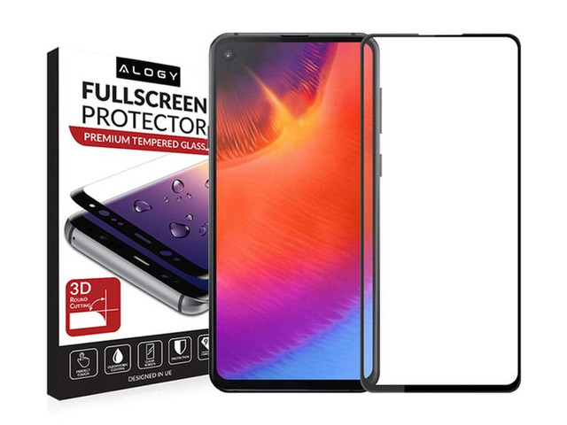 Alogy Glass Full Glue case friendly for Samsung Galaxy A60/M40 Black