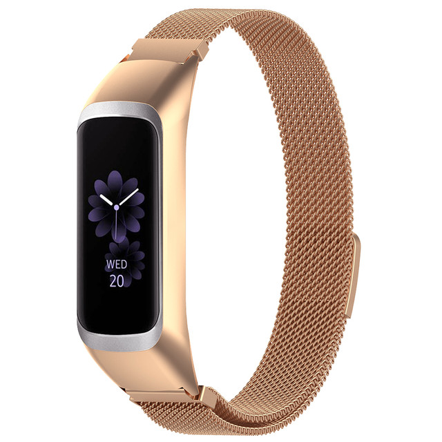 Alogy Milanese strap stainless steel bracelet for Samsung Galaxy Fit 2 SM-R220 Gold