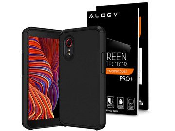 Alogy Armor Matt Case for Samsung Xcover 5 Black Glass