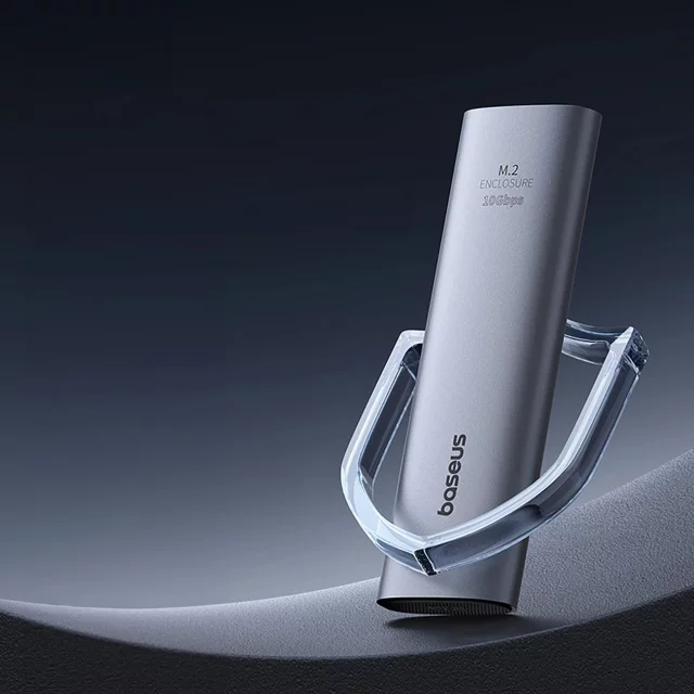 Baseus FlyJoy M.2 NVMe 10 Gb/s SSD Enclosure – szara obudowa do 8 TB