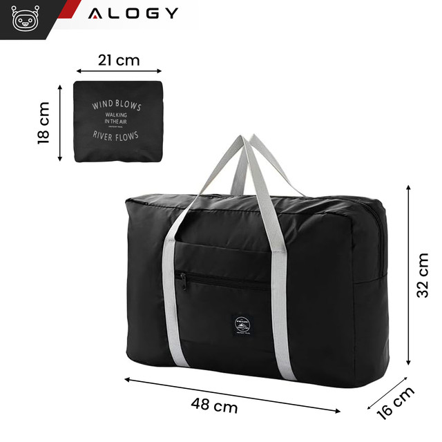 Pánská sportovní taška přes rameno do posilovny na trénink příruční zavazadlo 48x32 látka Alogy Sport Black