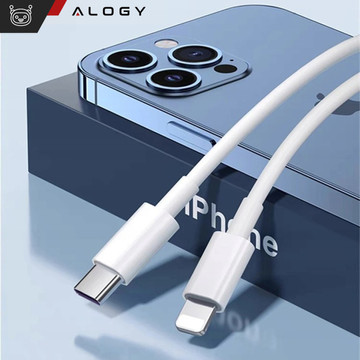 2m USB-C to Lightning cable Alogy Fast Charge iPhone charging cable 20W white