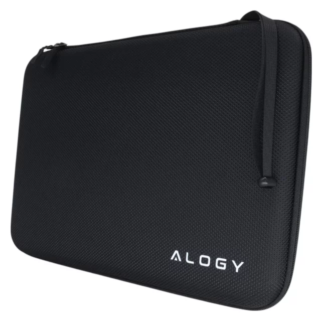 Laptop-Hülle, MacBook Air Pro 13,3 Zoll Alogy Hartschaum-Tasche, Schutzhülle für 13–14 Zoll Laptops, Schwarz