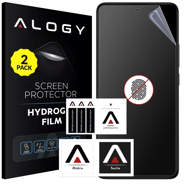 2x Folia "MATOWA" do Xiaomi POCO X6 Pro 5G Hydrożelowa Alogy HydroSkin Matte Pro™ na ekran do etui "BEZ ODCISKU PALCÓW"