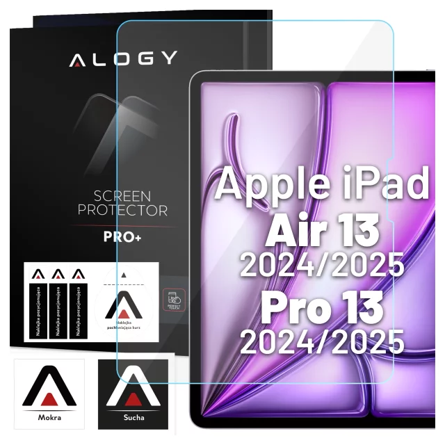 Tvrzené sklo pro Apple iPad Air 13" 6. gen. 2024 / iPad Pro 13" 7. gen. 2024 Alogy Screen Protector Pro 9H