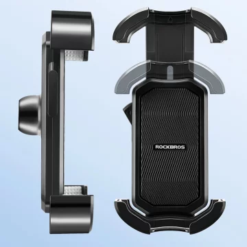 Uchwyt rowerowy Rockbros na kierownicę 4,7–6,8″ – czarny