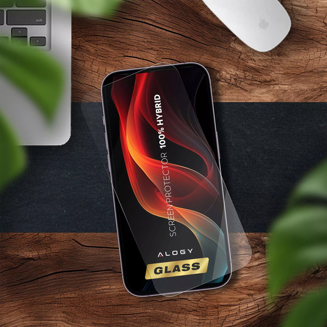 Hybrid glass for Xiaomi 13 / 14 for the screen Alogy Flexi Glass 9H Case Friendly flat for the screen