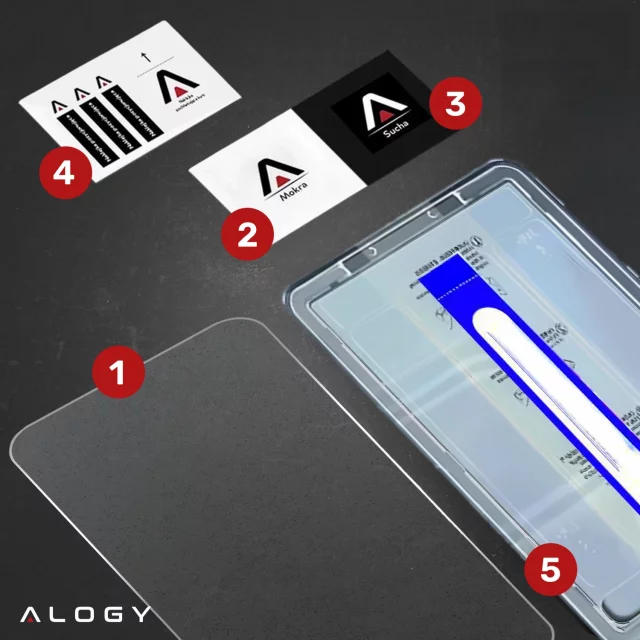 Szkło hartowane do Nintendo Switch 2 2025 ochronne szkiełko na ekran 9H Alogy EasyShield™️ z ramką montażową