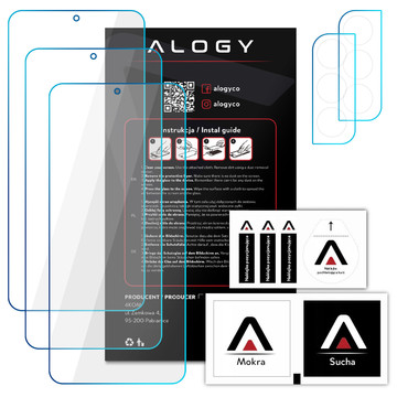 3x 9H tvrzené sklo na displej, 2x sklo na objektiv fotoaparátu Alogy Glass Pack pro Galaxy S21 FE