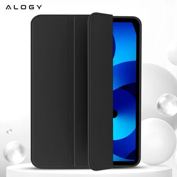 Hülle für Apple iPad 10.2 9 Gen 8/7 2021/2020/2019 Smart Pencil Case Alogy TPU Tablet Cover Schwarz