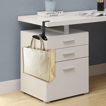 Univerzální držák, věšák, háček na sluchátka Alogy na stůl, deska stolu Černá