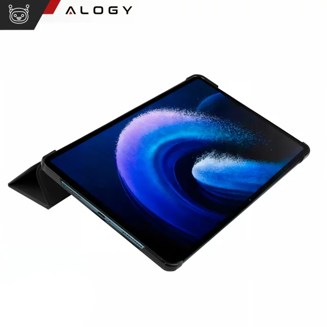 Skleněné pouzdro pro Xiaomi Mi Pad 6 / 6 Pro 11" 2023 Tablet Pouzdro Alogy Book Cover Case Black Stylus Zdarma