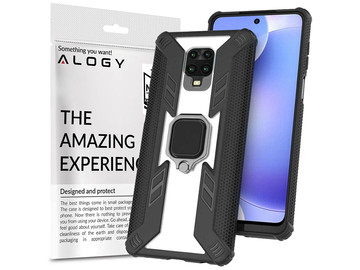 Pancerne Etui Alogy Ring Carbon Halter für Xiaomi Redmi Note 9S/ Pro/ Max
