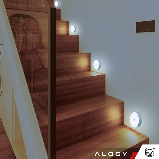 2x Lamp LED motion sensor dusk night lamp Alogy Sensor Light Wireless furniture lighting White light 6000k