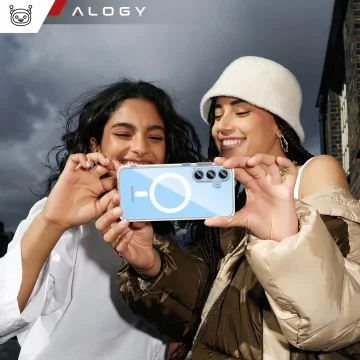 Case for Samsung Galaxy S24 FE protective phone cover Alogy HybridMag™️ Case for MagSafe Transparent