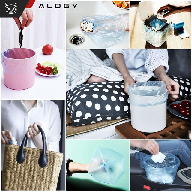 Pytle na odpad malý mini barevný mix barev 6 rolí x15 sada pytlů 3L pytel [90 ks] Alogy