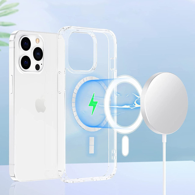 Case for MagSafe Ultra Slim Mag Alogy for Qi for Apple iPhone 13 Pro Max Transparent