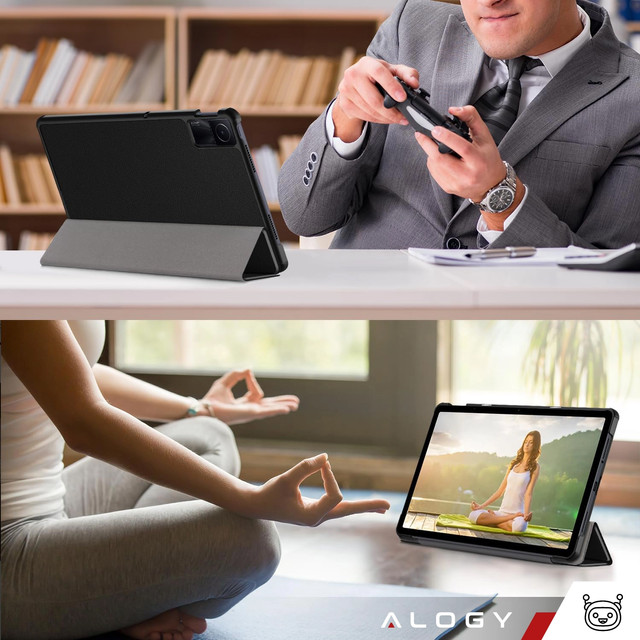 Case for Xiaomi Redmi Pad SE 2023 11" Smart Case Cover with Flip Housing Case Alogy Black Glass
