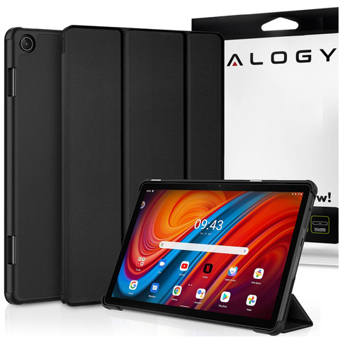 Tablet-Hülle für Lenovo Tab M10 3gen 3 GEN 10.1 2022 TB328FU TB328XU Gehäuse Case Alogy Book Cover Schwarz