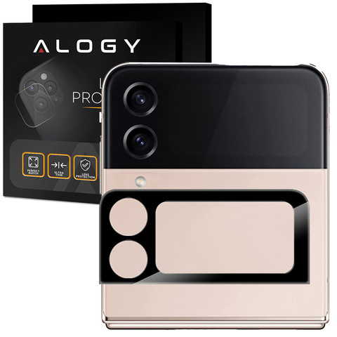 Alogy Lens Protector PRO Metal Camera Protector for Samsung Galaxy Z Flip 4 Black