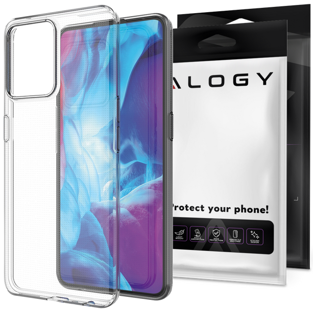 Silikonové pouzdro Alogové pouzdro pro Realme 9 Pro Plus průhledné