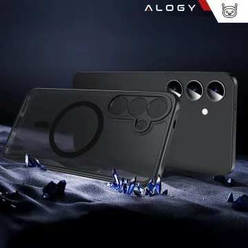 Pouzdro Alogy Matte HybridMag™️ MagSafe Matně černé pro Samsung Galaxy S25