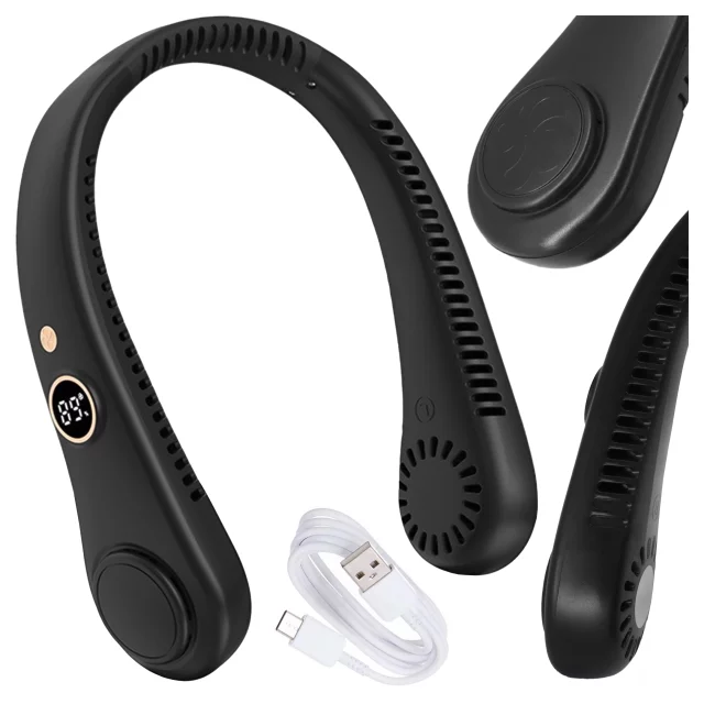 Stolní ventilátor stojící ventilátor malé oběhové čerpadlo s klipem bezdrátové ruční 500mAh USB-C Alogy White