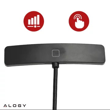 Alogy LED Desk Lamp with Rechargeable Reading Clip Black