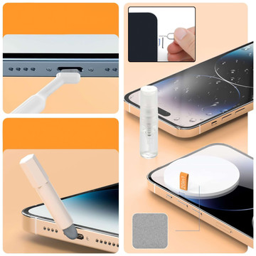 Čisticí sada 20v1 na čištění klávesnice telefonu, sluchátka, multifunkční čistič, kartáč, Alogy Set, bílá