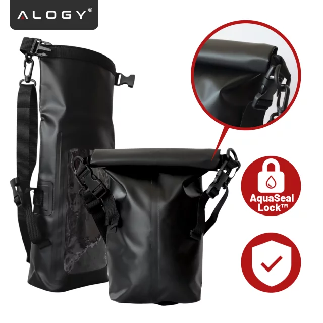 Sakwa Etui wodoodporne na telefon duża torba worek Case wodoszczelne Alogy Waterproof Czarne