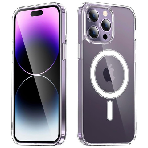 Case for iPhone 15 Pro MagSafe Hybrid Case Cover Shock Clear Alogy Transparent