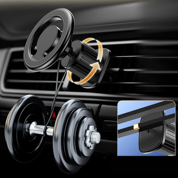 Alogy magnetic car holder for MagSafe for iPhone 14 13 12 grille black