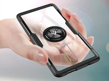 Alogy Ring Holder Clear Armor Case pro Xiaomi Redmi K30 / Poco X2 Black Alogy Glass