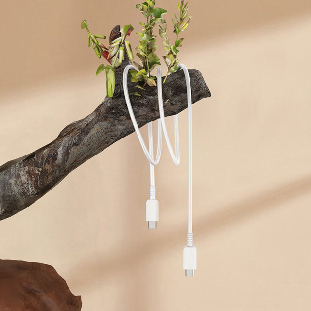 Kabel USB-C - USB-C Typ-C 3A Napájení Kabel PD QC 1M Bílý 1ks.