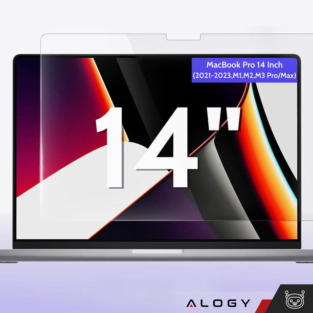 Matte screen protector for MacBook Pro 14 (2023-2021) Alogy Screen Protect Film